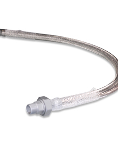 Gas tube 1"x1500 SST w/union according to DVGW